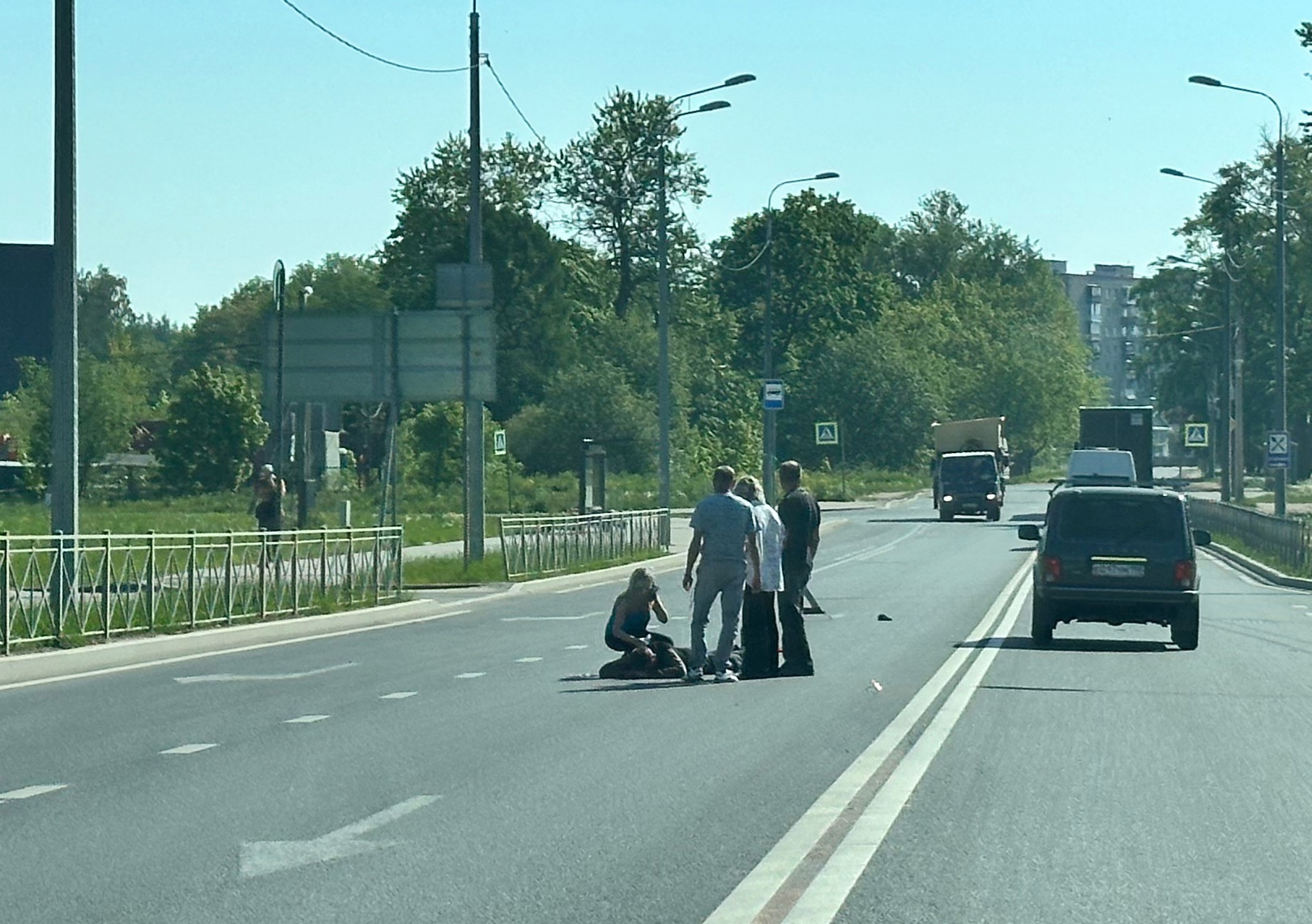 Полуслепой пешеход попал под машину в Красном селе | Вечёрка