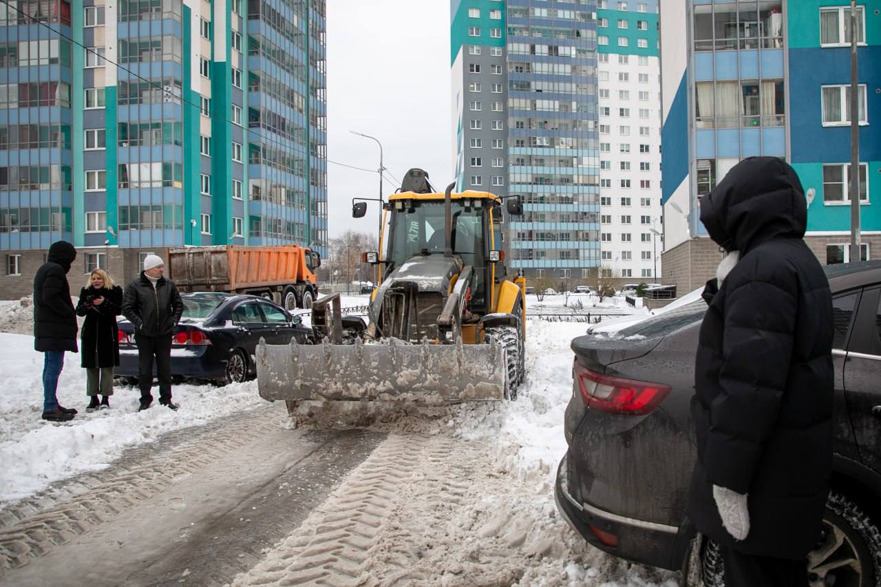 В Новой Охте скорректируют и усилят работу по уборке снега | Вечёрка